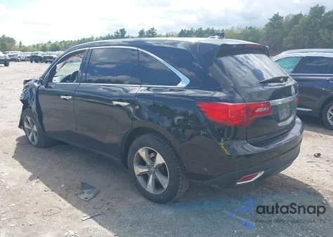 2014 Acura Mdx z USA, uszkodzony, nr VIN 5FRYD4H26EB026811